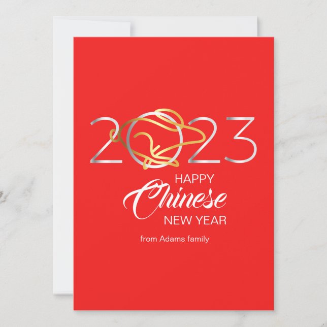Feliz Año Nuevo Chino 2023 (Anverso)