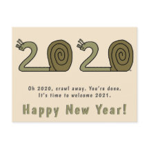 Feliz Año Nuevo con la tarjeta postal 2021