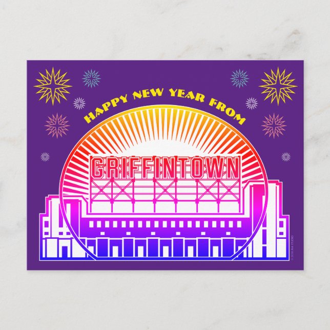 Feliz Año Nuevo desde la postal de Griffintown (Anverso)