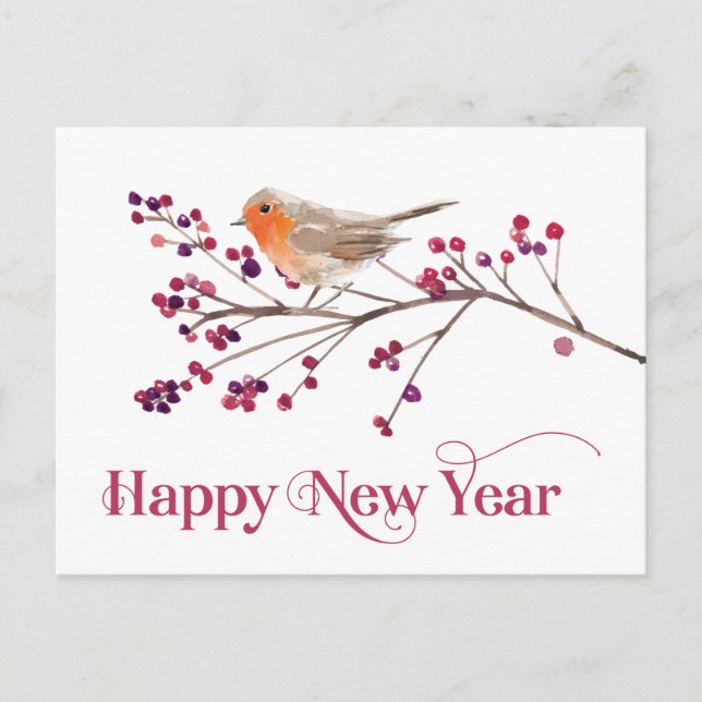 Feliz Año Nuevo feriado de Invitación (Anverso)