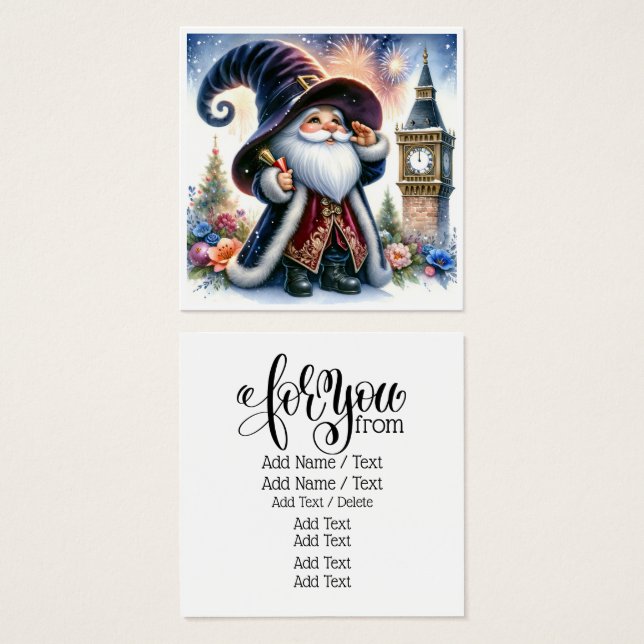 ¡Feliz Año Nuevo! Gnome Series (Anverso y reverso)