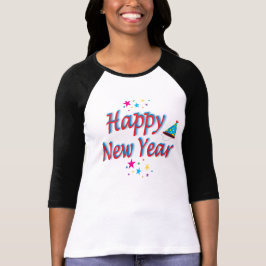 Feliz Año Nuevo Gran Mensaje Fiesta Camiseta