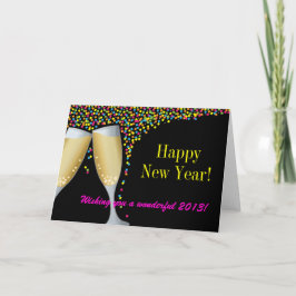 Feliz Año Nuevo I Tarjeta de felicitación de gafas