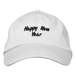 Feliz Año Nuevo Impreso Elegante Gorra de la Paz