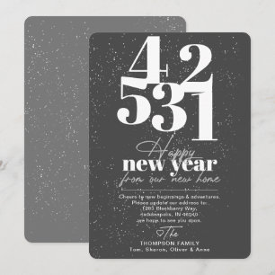 Feliz Año Nuevo Invitación en movimiento de cuenta