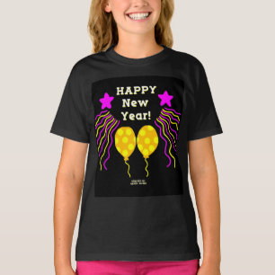 Feliz Año Nuevo le desea a los Chicas camisetas Bl