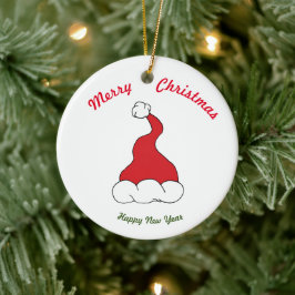 Feliz Año Nuevo Ornamento cerámico