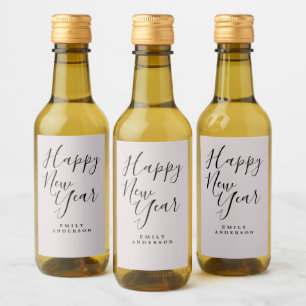 Feliz Año Nuevo Pastel Fiesta personalizado púrpur