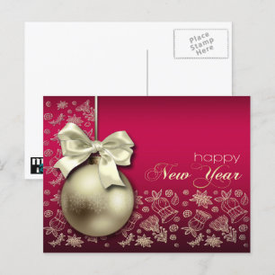 Feliz Año Nuevo. Postales en baudible para navidad