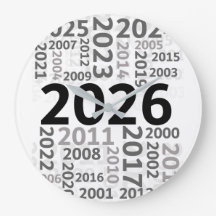 Feliz Año Nuevo Reloj de Pared de Cuenta Regresiva