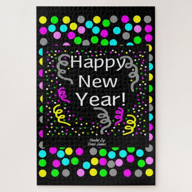 Feliz Año Nuevo rompecabezas 20" X 30" (Vertical)