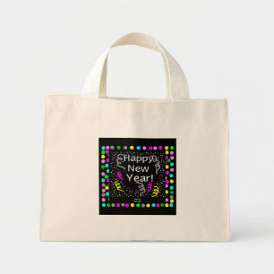 Feliz Año Nuevo Saludos Pequeña Bolsa De Tote