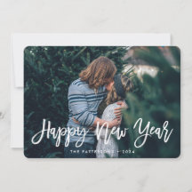 Feliz Año Nuevo | Tarjeta fotográfica de vacacione