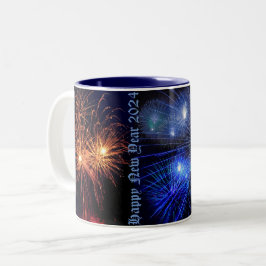 Feliz Año Nuevo tazas de café 2024