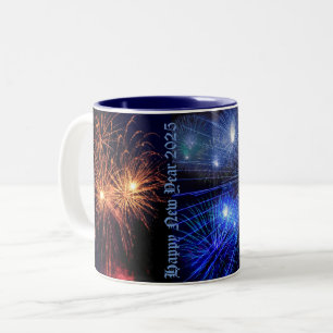 Feliz Año Nuevo tazas de café 2025