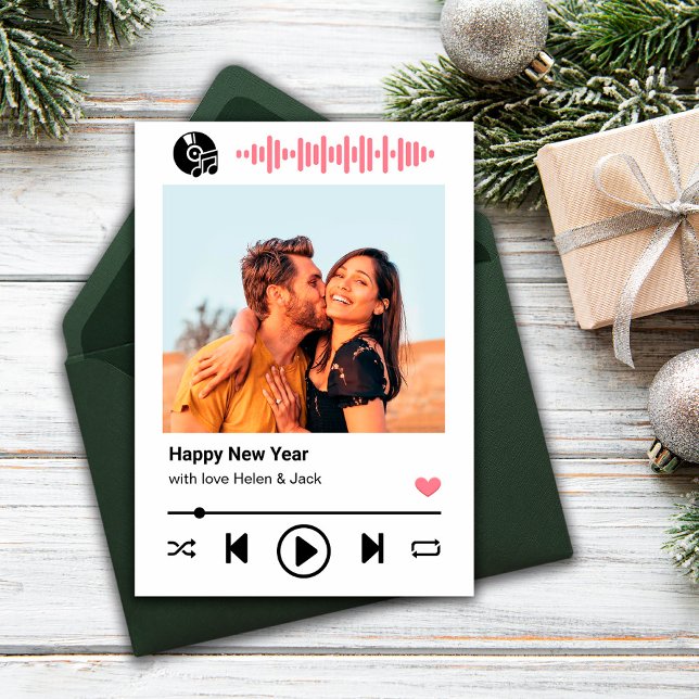 Feliz Año Nuevo tu tarjeta de saludo de canción fa (Subido por el creador)