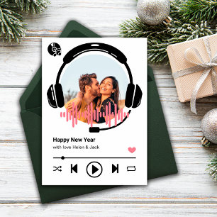 Feliz Año Nuevo tu tarjeta de saludo de canción fa