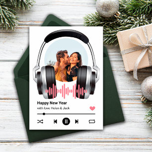 Feliz Año Nuevo tu tarjeta de saludo de canción fa