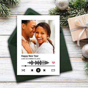 Feliz Año Nuevo tu tarjeta de saludo de canción fa