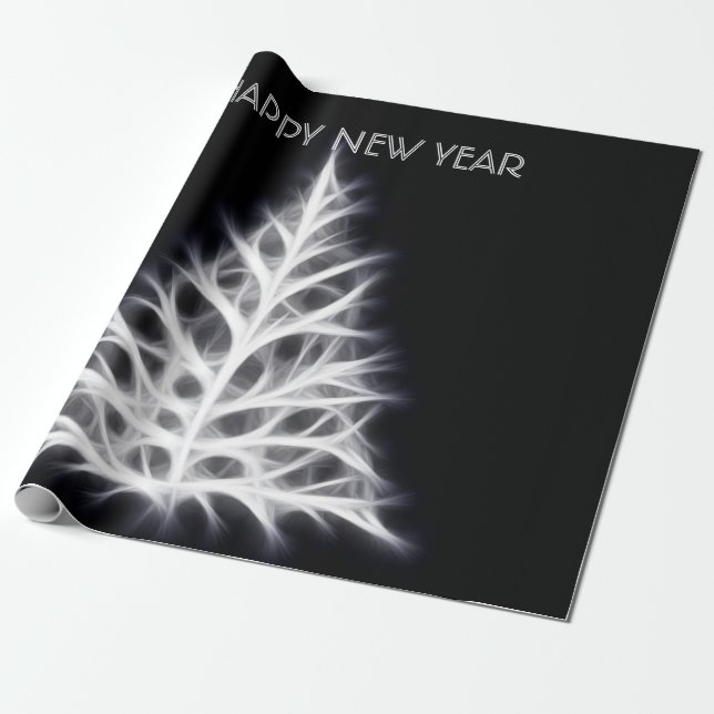 Feliz año nuevo y bendito papel de envoltura (Desenrollado)