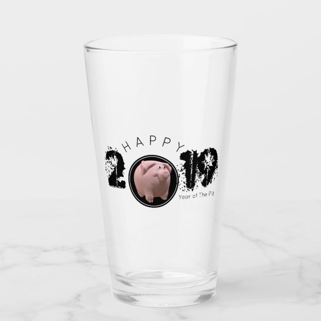Feliz Año PIg Grande 2019 Bebida 3D original G 2 (Anverso)