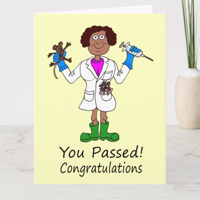 Feliz aprobación de tarjeta de examen médico para  (Anverso)