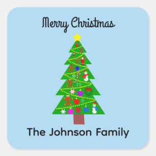 Feliz Árbol de Navidad #1 Pegatinas