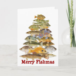 Feliz árbol de navidad de los pescados de Fishmas-