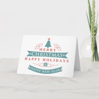 Feliz Árbol de Navidad Festividad plegada