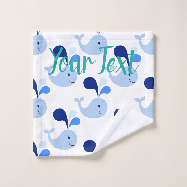 Feliz ballena azul (Toallita)