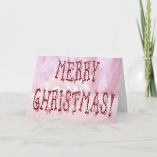 Feliz bauble de Navidad y tipografía de estrellas