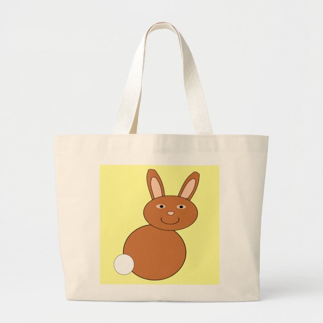 Feliz Bolsa de Tote Bunny de Pascua (Frente)