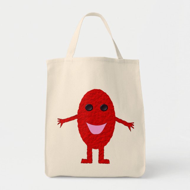 Feliz Bolsa de Tote para uvas orgánicas (Frente)