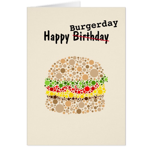 Feliz Burgerday Hamburguesa en Puntos (Frente)