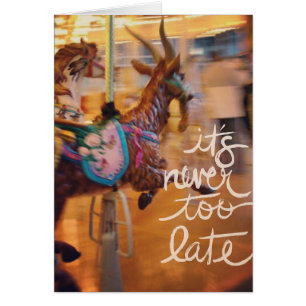 Feliz cabra, nunca es demasiado tarde, en todas la