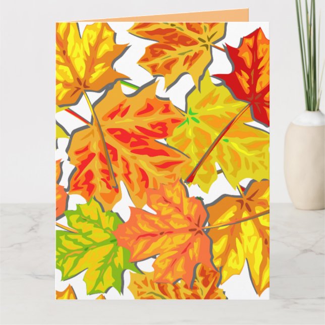 FELIZ CAÍDA DE OTOÑO DEJA UNA GRAN TARJETA (Anverso)