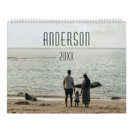 Feliz calendario de fotos lindo personalizado de l