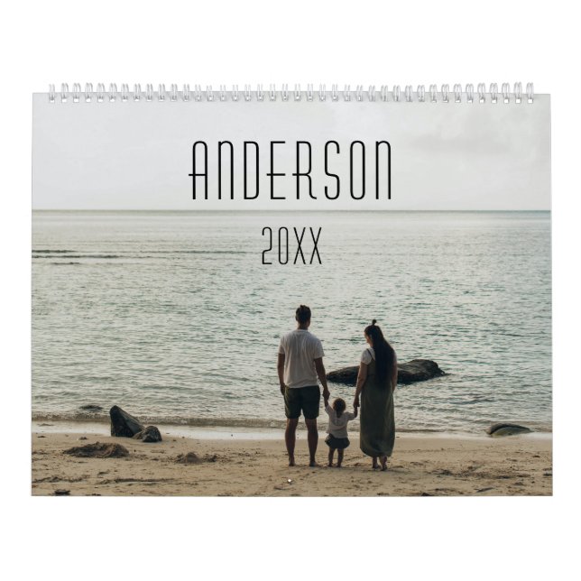 Feliz calendario de fotos lindo personalizado de l (Tapa)