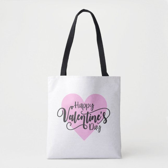 Feliz caligrafía del Día de San Valentín | Bolsa d (Anverso)