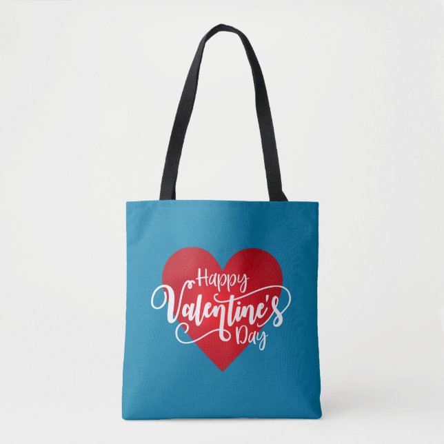 Feliz caligrafía del Día de San Valentín | Bolsa d (Anverso)