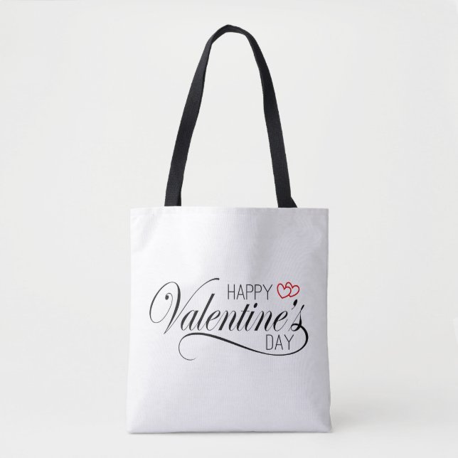 Feliz caligrafía del Día de San Valentín | Bolsa d (Anverso)