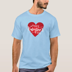 Feliz caligrafía del día de San Valentín  Camiseta