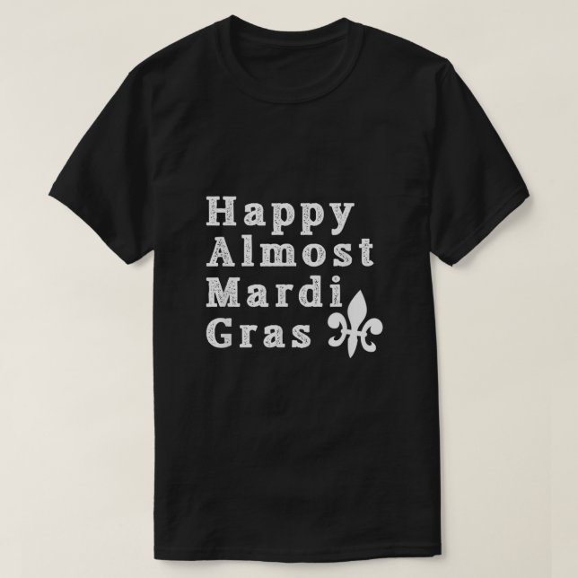 Feliz Camisa de casi Mardi Gras159 (Diseño del anverso)
