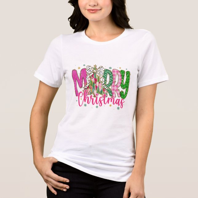 Feliz Camisa de Navidad, camiseta de mujeres Navid (Anverso)