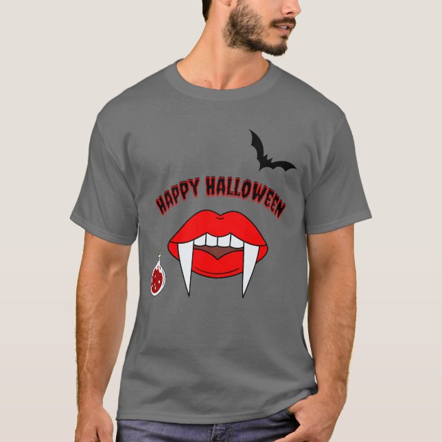 Feliz Camisa de Vampiro de Halloween (Anverso)