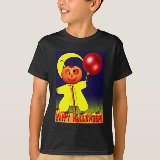 Feliz Camisa Oscura de Halloween (Anverso)