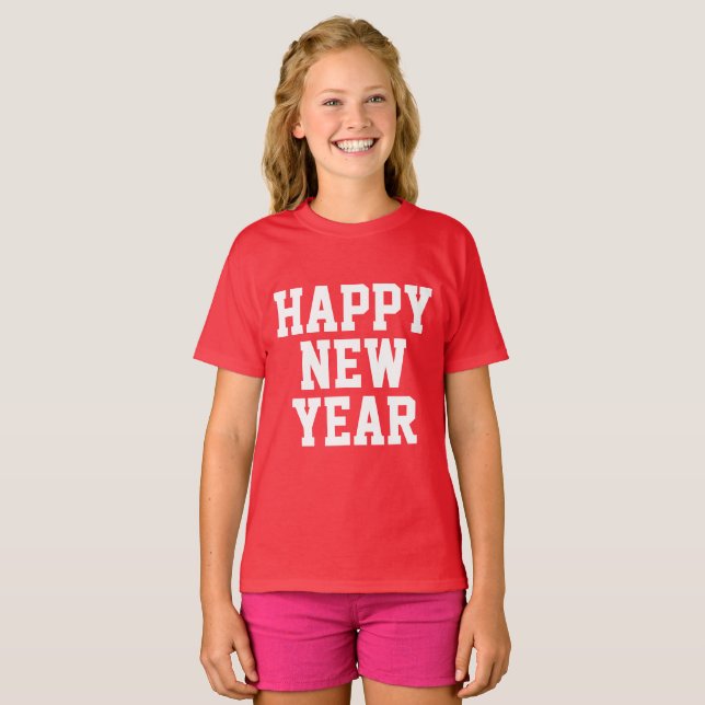FELIZ Camiseta DE AÑO NUEVO (Anverso completo)