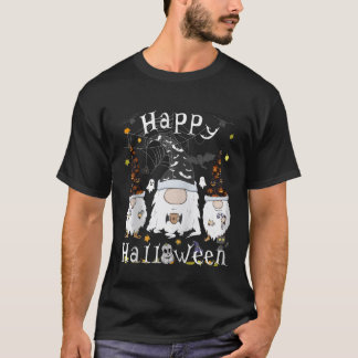Feliz camiseta de Halloween Gatos divertidos Gnome