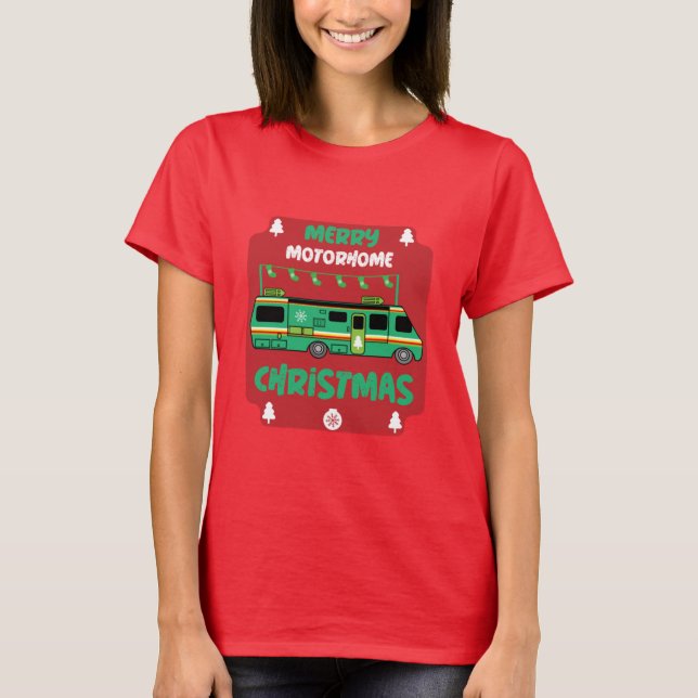 Feliz Camiseta de Navidad para Autocaravana (Anverso)