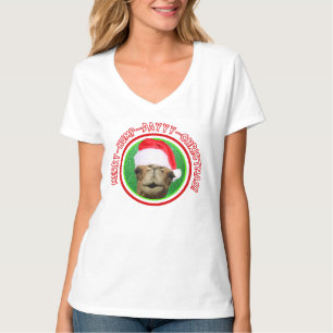 Feliz camiseta del camello del navidad del día de